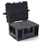 29 x 13.5 Storage Hard Shell Case w/ Wheels & Handle, Foam Inserts - Black