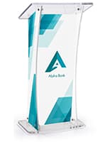 UV Modern Lectern with Custom Design for Offices UV Modern Lectern with Custom Design for Schools
