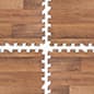 10' x 10' Premium Foam Flooring, 1/2" Thick, Rigid Finish - Wood Grain Print