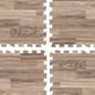 10' x 10' Premium Foam Flooring, 1/2" Thick, Rigid Finish - Wood Grain Print