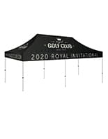 This 10 x 20 Customized Canopy for Pop Up Tent Makes it Easy to Update Your Branding Message Regularly 10 x 20 customized canopy for pop up tent with full color graphics