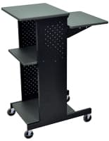 Laptop Station with Wheels, 4 Platforms Laptop Station with Wheels, Height Adjustable