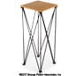 42" Tall Portable Truss Counter - Black & Wood Grain