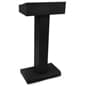 Metal Lectern for Floor, Pedestal Design with Open Storage, Steel