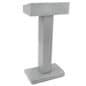 Metal Lectern for Floor, Pedestal Design with Open Storage, Steel