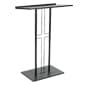Podium for Floor, Cross Design, Steel & MDF - Black