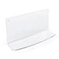 10.5"w x 5.8"d Acrylic Shelf for LECTALAC Series Lecterns - Clear