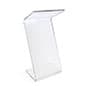 Acrylic Podium for Floor, Z-Shape Design, Reading Lip, Ships Fully Assembled – Clear