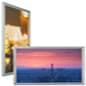 Wall Mounted Backlit Poster Frame, Snap Open, Illuminated