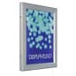 Wall Mounted Backlit LED Poster Frame, Swing Open, Lockable, Outdoor Use