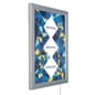 Wall Mounted Backlit LED Poster Frame, Swing Open, Lockable, Outdoor Use