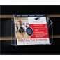 Postcard Holder for Slatwall, Single Pocket, 6 x 4 Cards - Clear