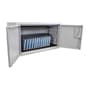 25 x 14 Tablet Charging Cabinet for Wall or Counter, 16 Outlet Strip, Vented - Gray