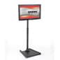 TV Stand for Lobbies, Fits Monitors 32 to 47", Height-Adjustable, Tilting - Black