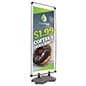 33" x 79" Weighted Sidewalk Sign Stand, Custom Printing, Fillable Base - Gray