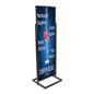22" x 69" Floor Standing Poster Holder, Top Insert, Double-Sided - Black