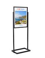 Metal Poster Frames Black Double-Sided Poster stand in black