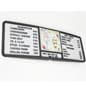 70"w Menu Letter Board with Letter Set & Changeable Food Graphic Inserts - Black