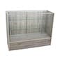 Display Counter with Tempered Glass and Adjustable Shelves