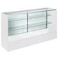 Display Counter with Tempered Glass and Adjustable Shelves