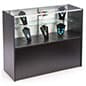 Retail Counter w/ Black Cabinet Base, Sliding Doors & Adjustable Shelf