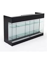 Ledgetop Counters with Glass Display Case Front Ledgetop Counters