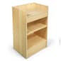 Cash Wrap w/ Maple Finish, Adjustable Storage Shelf & Pull-out Drawer