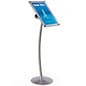 Floor Standing Menu Stand, Angled Frame, Curved Post