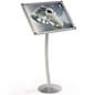 Floor Standing Menu Stand, Angled Frame, Curved Post