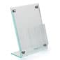 8.5" x 11" Acrylic Countertop Sign Holder with Pamphlet Holder, Standoffs - Clear