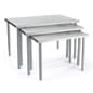 Nesting Display Tables, Rectangular, Set of 3 - White