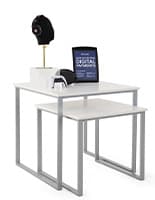 Retail Nesting Tables, Set of 2 with Anti-Slip Padding Retail Nesting Tables