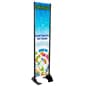 Outdoor Permanent Banner Stand, Single Sided Print Graphic