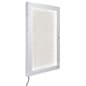Enclosed Bulletin Board for Outdoor Use, Illuminated, Locking - Silver