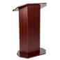 Podium for Floor, Large Reading Surface, Open Back with Shelf