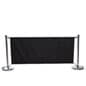 Café Barrier System w/ 4 Banners & 5 Stanchions - Black