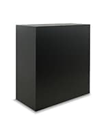 Floor Standing Pedestal, 24"w x 16"d Rectangular Top, MDF Retail display pedestal with a weight of 60 pounds