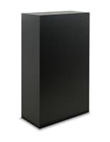 Floor Standing Pedestal, 24"w x 16"d Rectangular Top, MDF Retail display pedestal with a weight capacity of 100 pounds