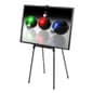24" x 36" Floor Standing Poster Holder with Easel, Adjustable Height - Black