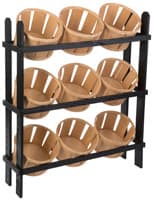 Basket Display Stand Adds Rustic Charm to any Store Basket Display Stand with 9 Bins