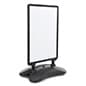 Weighted Sidewalk Sign Stand, Double Sided, Snap Frame - Black