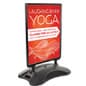 Weighted Sidewalk Sign Stand, Double Sided, Snap Frame - Black