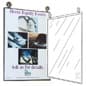 Acrylic Hanging Sign Holder for Wall or Window, Suction Cups, Double-Sided - Clear