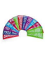 Custom Spin Game Prize Graphics for PWFS18BLK / PWTT18BLK - Prints Any Color Satin finish custom spin game prize graphics for PWFS18BLK / PWTT18BLK