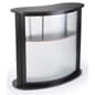38.75" Tall Portable Counter with Floating Shelf, PVC Lens, Carrying Bags - Black