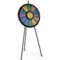 Prize Wheel w/ 12 - 24 Slots, Lights, Printable Templates, Floor or Counter – Black
