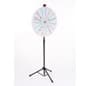 Adjustable Prize Wheel with 15 Slots, Write-On Surface, Floor Standing - White