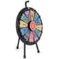 Mini Prize Wheel w/ 12 Slots, Lights, Printable Templates, Countertop - Black