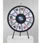 Prize Wheel with 12 Slots & Printable Templates, Countertop - Black
