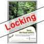 24" x 36" Wall Mounted Poster Holder, Snap Frame, Lockable - Silver
